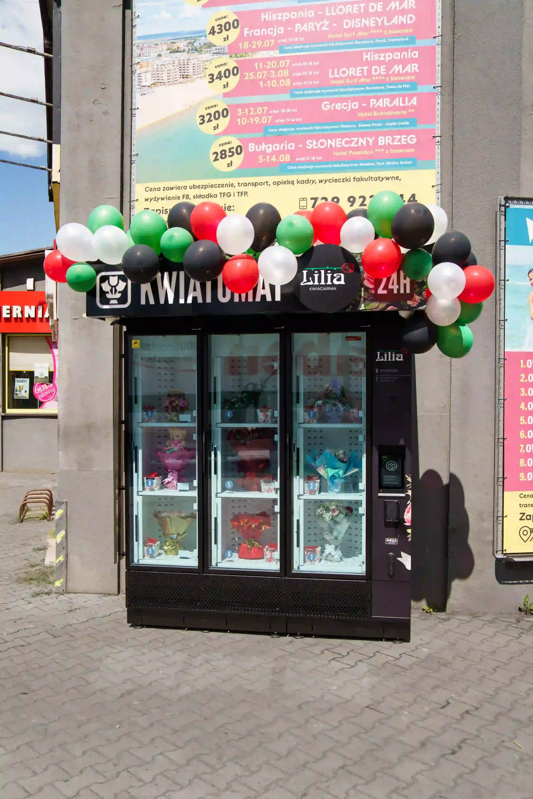 Kwiatomat Lilia - automat z kwiatami 24h